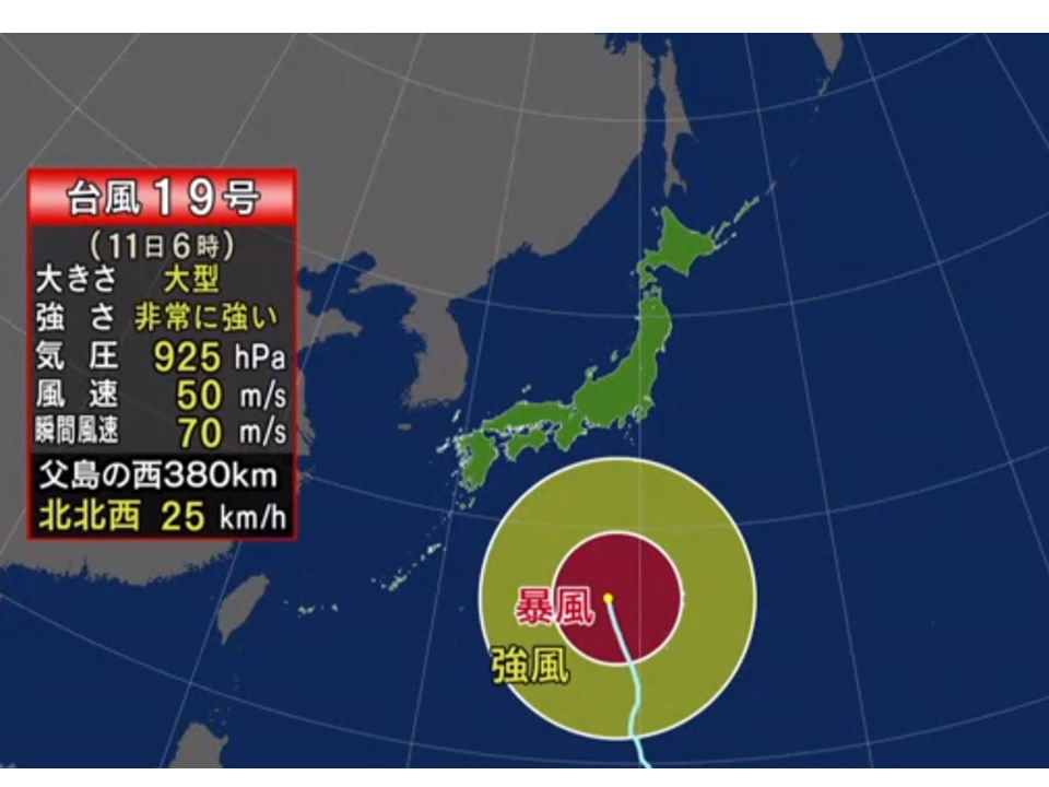 台風19号直撃